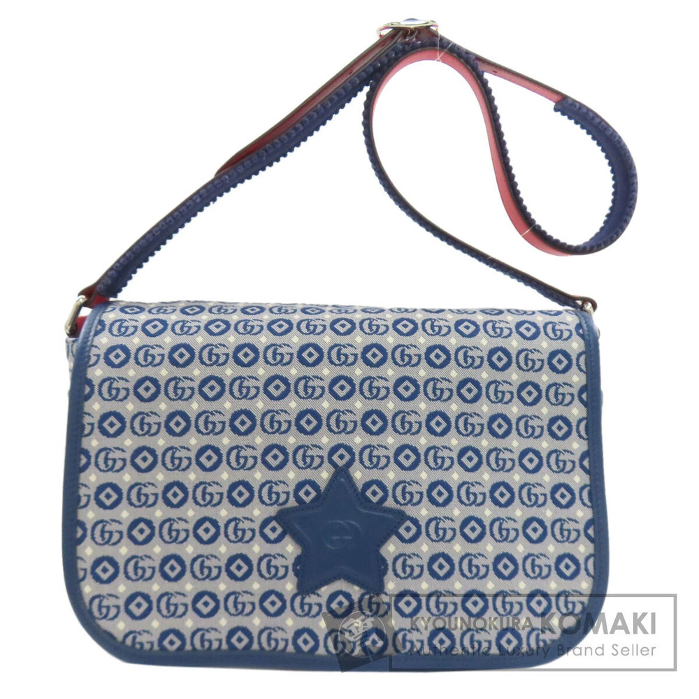 Gucci Star Motif Shoulder Bag Canvas